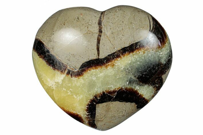 Polished Septarian Heart - Madagascar #278025